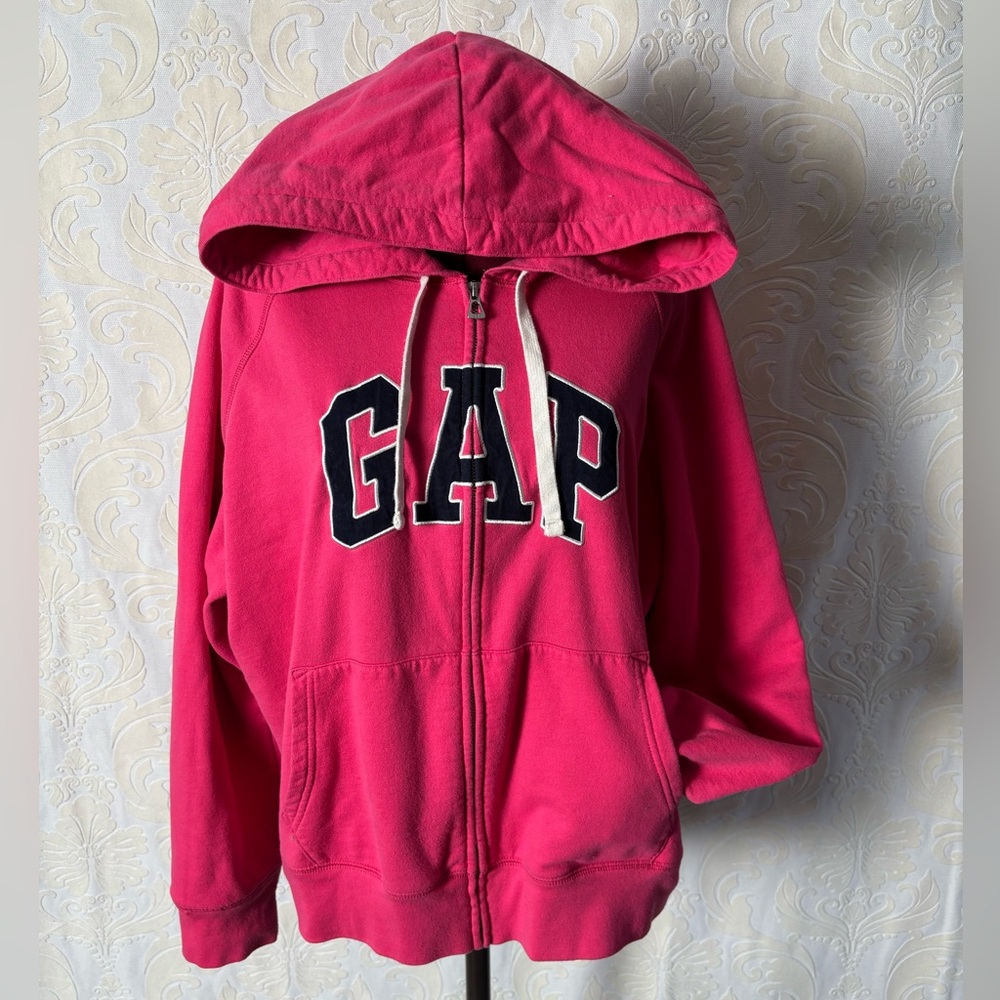 GAP Bright Pink Zip-Up Hoodie